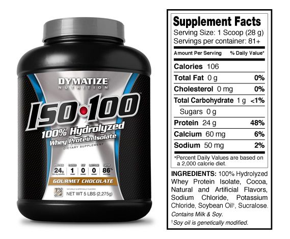 ISO 100 - 100% Hidrolyzed Whey Protein Isolate 5lbs